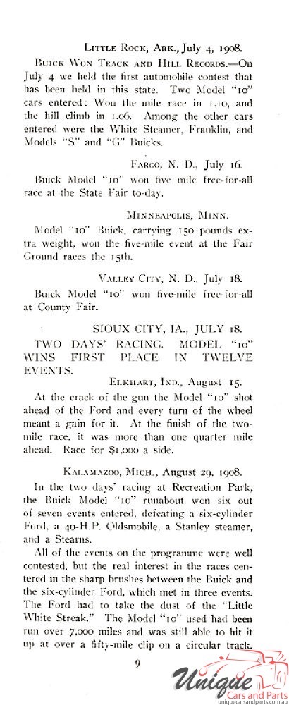1908 Buick Victories Brochure Page 18